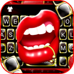 Black Golden Red Lip Tema