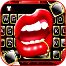 Black Golden Red Lip Theme-APK