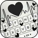 Black Heartbeat 主題鍵盤 APK