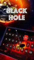 Galaxy Black Hole 3D Keyboard  poster