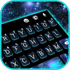 Blue Neon Galaxy キーボード アプリダウンロード