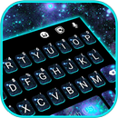 Blue Neon Galaxy Thème APK