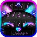 Cute Black Neon Kitty Keyboard APK