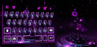 Black Neon Tech Tastatur-Thema