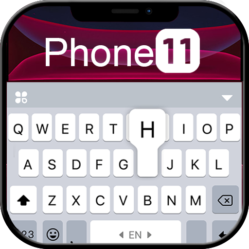 最新版、クールな Black Phone 11 のテーマキーボード