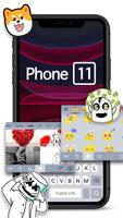 最新版、クールな Black Phone 11 のテーマキー スクリーンショット 3