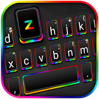 Tema Keyboard Black Rainbow Li ícone