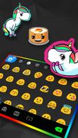 Tema Keyboard Black Rainbow Li imagem de tela 2
