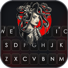 Black Red Medusa Zeichen