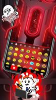 خلفية الكيبورد Black Red Tech  تصوير الشاشة 2