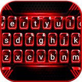 Thème de clavier Black Red Tec icône