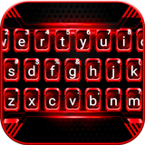 Thème de clavier Black Red Tec icône