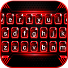 ثيم لوحة المفاتيح Black Red Te أيقونة