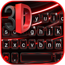 ثيم لوحة المفاتيح Black Red 3D APK