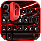 Black Red 3D icono