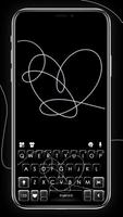 Black Sketch Heart Poster