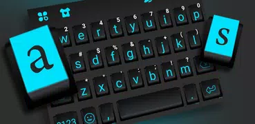 Tema Keyboard Black Simple