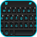 Thème de clavier Black Simple APK