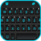 最新版、クールな Black Simple のテーマキーボー アイコン