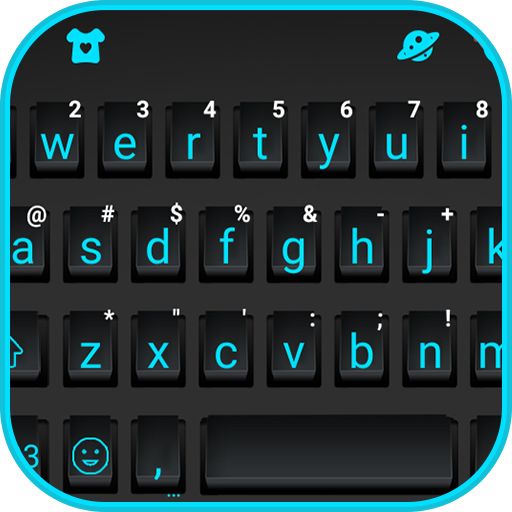 Tema Keyboard Black Simple