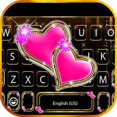 Bling Pink Hearts Theme APK download