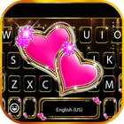 Bàn phím Bling Pink Hearts biểu tượng