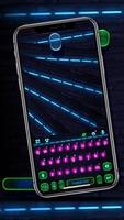 Thème de clavier Blinking Neon capture d'écran 1