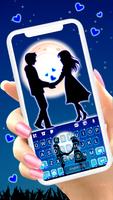 Fundo do Teclado Blue Moon Cou Cartaz