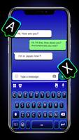 Blue Neon Chat Plakat
