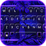 Hình nền bàn phím Blue Neon Le biểu tượng