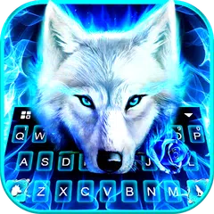 最新版、クールな Blue Night Wolf のテーマキ