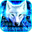 Blue Night Wolf Tema Tastiera