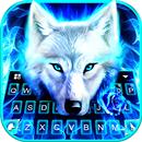 Blue Night Wolf Tastatur-Thema APK