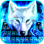 ikon Tema Keyboard Blue Night Wolf