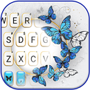 Blue Butterfly Ring Klavye Ark APK