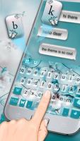 Tema Keyboard Blue Butterfly imagem de tela 1