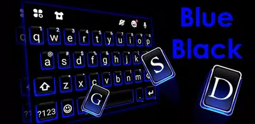 Tema Keyboard Blue Black