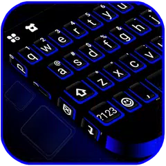 Blue Black Keyboard Theme Icon