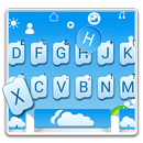 Thème de clavier Blue Cloud Me APK