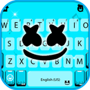 Тема для клавиатуры Blue Dj Ma APK