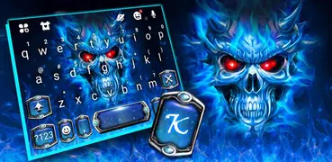Blue Evil Skull キーボード