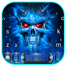 Blue Evil Skull Thème APK