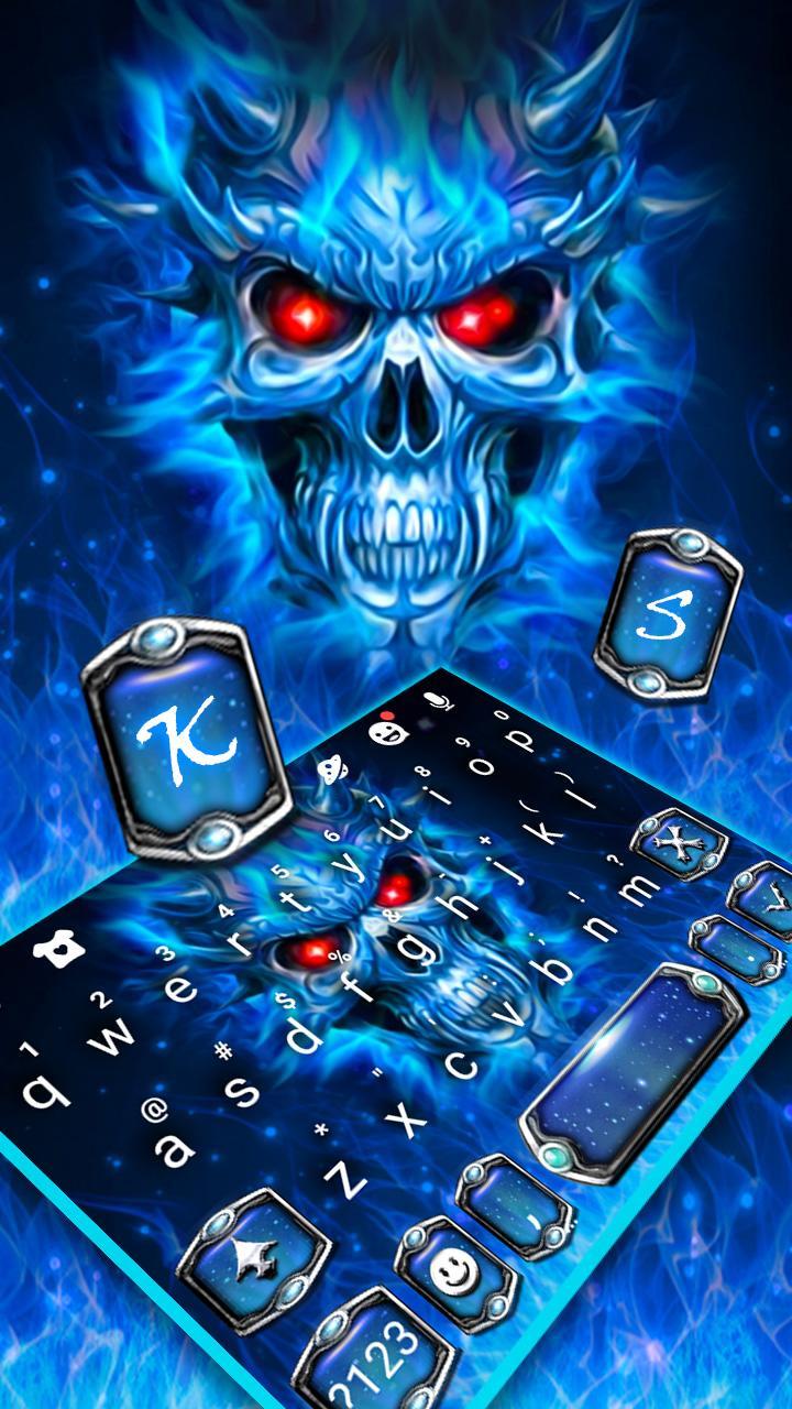 Blue Evil Skull Theme APK for Android Download