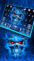 Blue Evil Skull keyboard syot layar 1