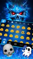 Blue Evil Skull keyboard syot layar 2