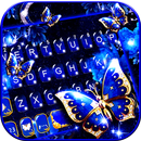 Blue Fancy Butterfly कीबोर्ड APK