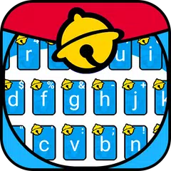 Blue Fat Cat Keyboard Theme