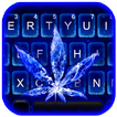 Blue Flame Weed Klavye Teması