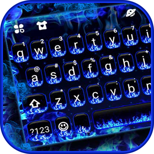 Blue Flames Teclado