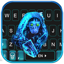 Blue Ghost Mask Tastatur-Thema APK